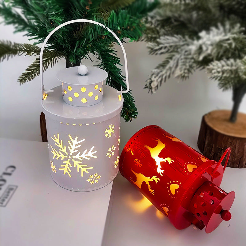 Nordic Style LED Christmas Lanterns – Creative Holiday Candle Decorations