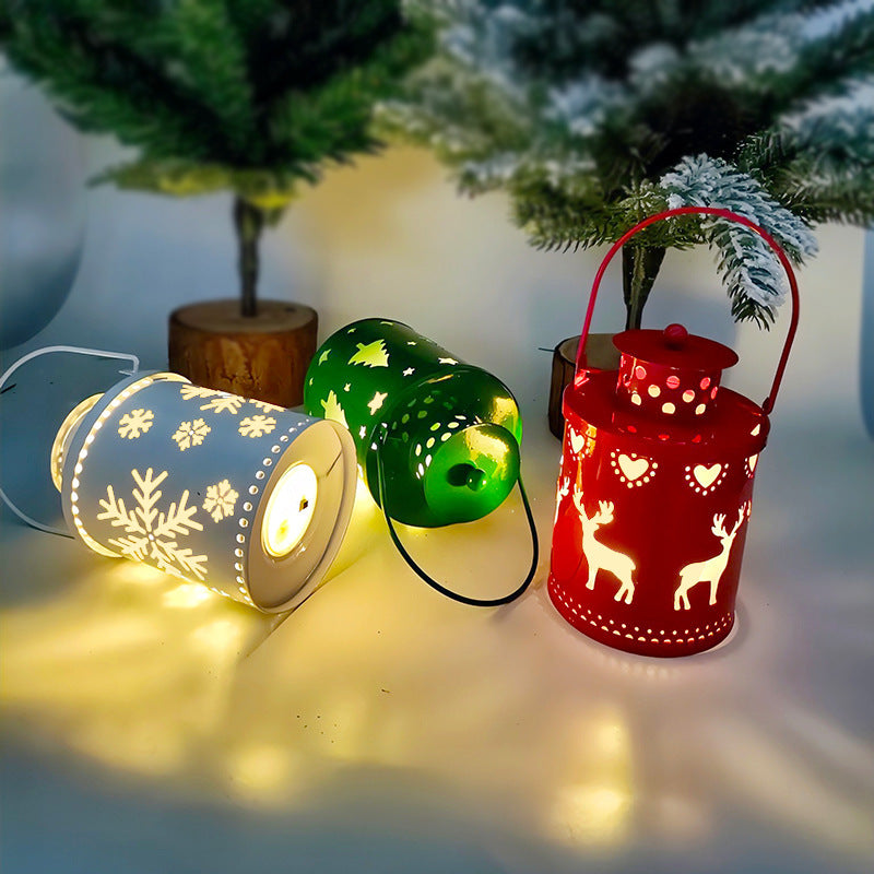 Nordic Style LED Christmas Lanterns – Creative Holiday Candle Decorations