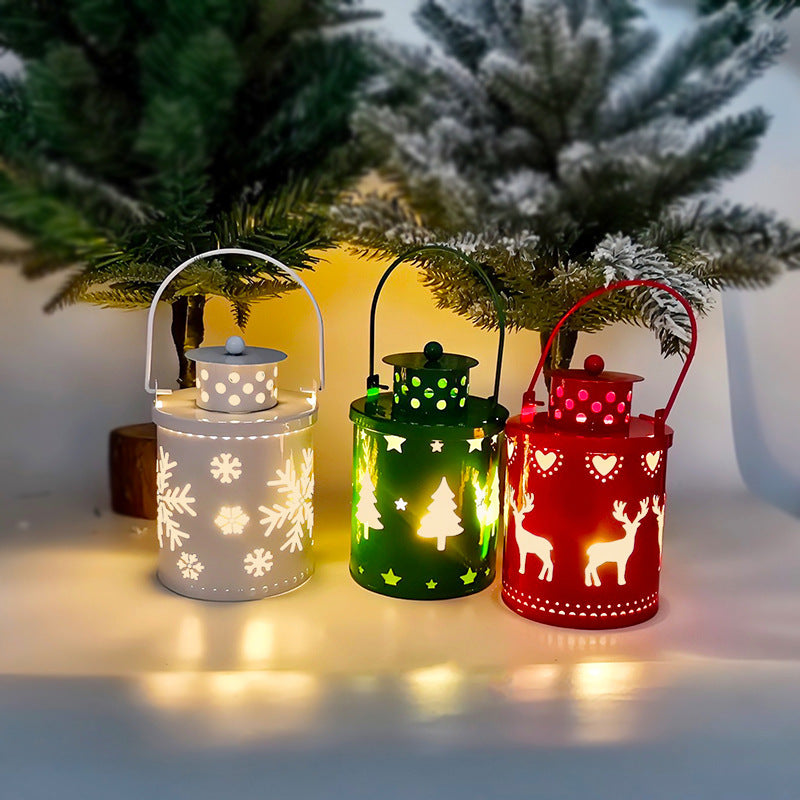 Nordic Style LED Christmas Lanterns – Creative Holiday Candle Decorations