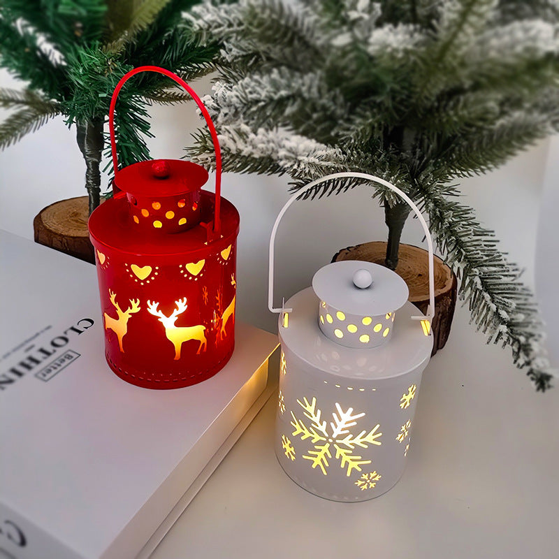 Nordic Style LED Christmas Lanterns – Creative Holiday Candle Decorations